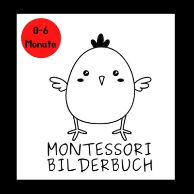 Abbildung von Montessori bilderbuch: Sinneserziehung fur Kleinkinder um das Gehirn und die Sehkraft des Babys zu stimulieren; perfektes Babygeschenk