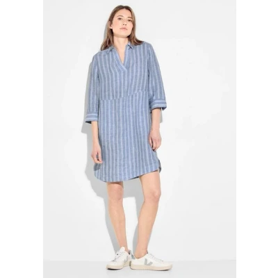 Abbildung von Cecil MIT Streifen Freizeitkleid, Damen, Größe: Medium, Blau