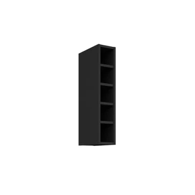 Abbildung von Kuechen preisbombe Hängeschrank Regal 15 cm Schwarz matt Küchenzeile Küche Siena/Monza/Arona