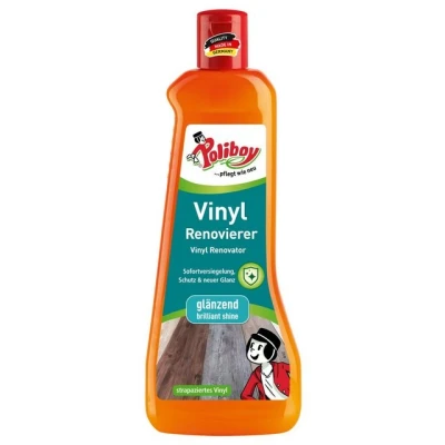 Abbildung von poliboy Vinyl Renovierer 500ml und Designbodenreiniger (restauriert Vinyl, Vinylböden oder Küchenböden Made in Germany)