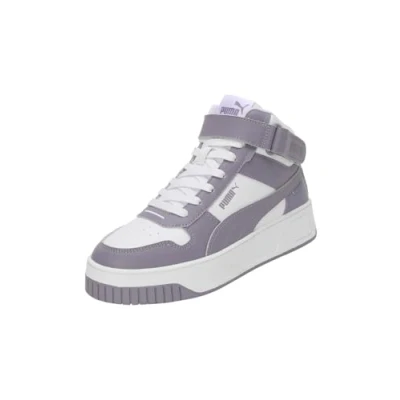 Abbildung von Puma Carina Street Mid Sneakers Damen Schuhe Mit Plain White/Pale Plum Größe: 38