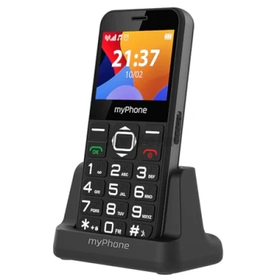Abbildung von MP myPhone Halo 3 Seniorenhandy Ohne Vertrag 22&quot; Großtastenhandy Schnurloses Telefon Schnurlos Handy für Senioren mit Ladestation Bluetooth Kamera Notruftaste Taschenlampe