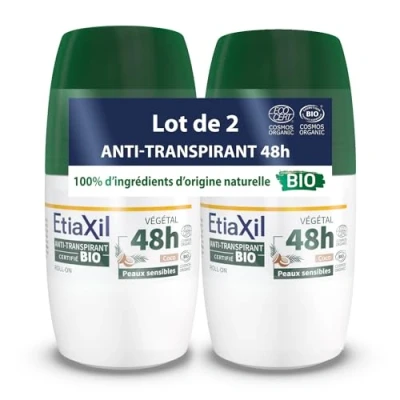 Abbildung von Déodorant Anti Transpirant Végétal Bio 48H Roll On Lot de 2 Etiaxil Cooper