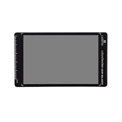 Abbildung von Calibrite ColorChecker Gray Balance Mini: 18% Graukarte für korrekte Belichtung in Fotografie und Video, CCGB Mini