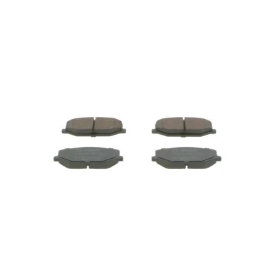Abbildung von BOSCH 0 986 460 935 Bremsbelagsatz Low Metallic mit Anti Quietsch Blech SUZUKI: SJ 410 SUV Cabrio, Jimny SUV, Samurai