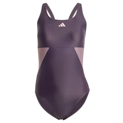 Abbildung von adidas Performance Colorblock Cback Badeanzug, Damen, Größe: 36, Aurora black