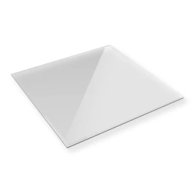 Abbildung von Euro Tische Glasplatte für Kaminofen und Tischplatte in 70 x70cm Facettenschliff, Schutzplatte mit 6mm ESG Sicherheitsglas, Funkenschutzplatte, Glasboden Kamin (Klarglas)