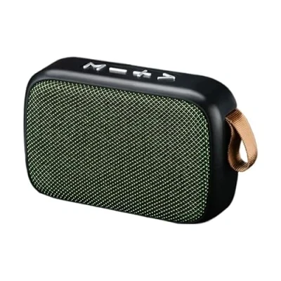 Abbildung von Rawrr Bluetooth Lautsprecher,Lauter kabelloser Lautsprecher Mit starkem Bass,Fantastischer Sound, 6D Bass Treibern,Bluetooth Mikrofon,Freisprechfunktion,Grün