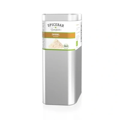 Abbildung von Spicebar Zwiebelpulver XL (feines Granulat) 450 Gramm Zwiebelgranulat Gewürz in Premium Bio Qualität im Profi Streuer