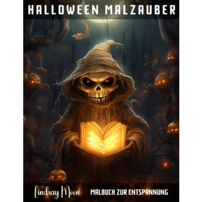 Abbildung von Halloween Malzauber Malbuch zur Entspannung: Kreative Magie für Erwachsene: 50 einzigartige Motive zum Ausmalen (Malbücher von Lindsay Moon)