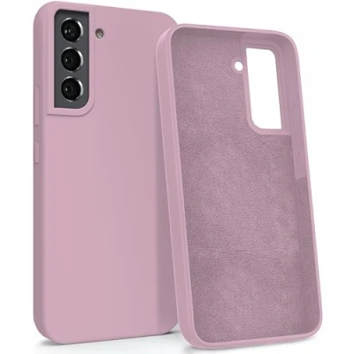 Abbildung von MyGadget Hülle für Samsung Galaxy S22 Gummierte Handyhülle [ 3 Layer Struktur ] Schutzhülle mit Soft Inlay &amp; Hardcase Cover außen Rosa