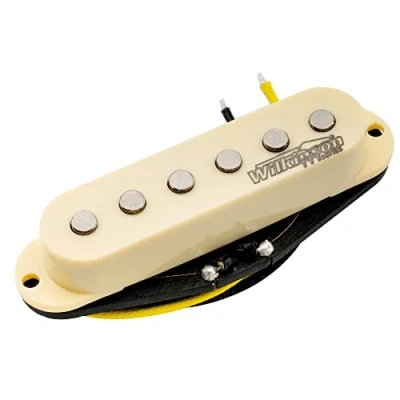 Abbildung von Wilkinson M Serie Hoher Output Alnico 5 Strat Single Coil Tonabnehmer Mitten Pickup für Stratocaster E Gitarre, Creme