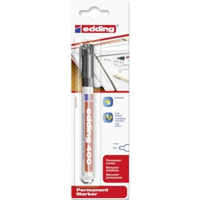 Abbildung von Edding 400 Permanentmarker 1mm Schwarz