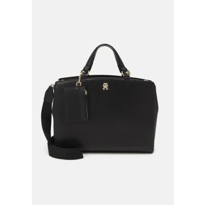 Abbildung von Tommy Hilfiger Monotype Satchel SET Handtasche, Damen, Größe: One Size, Black