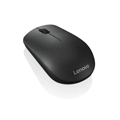 Abbildung von Lenovo 400 kabellose Maus beidhändiges Design, Nano USB Anschluss, kompatibel mit Windows Laptops und PCs, Schwarz