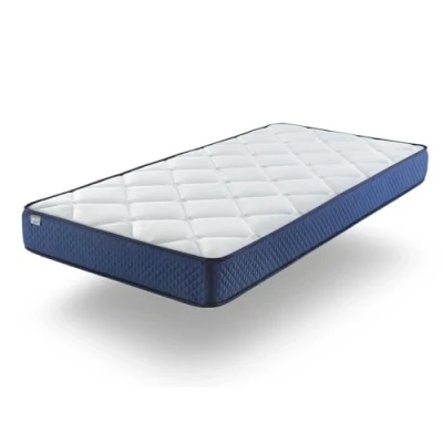 Abbildung von DORMISSIMO Matratze 90x200 SHAULA H3 Hohe 22 cm Atmungsaktiv und viskoelastisch. Ergonomisch Verarbeitung in modernes Blau