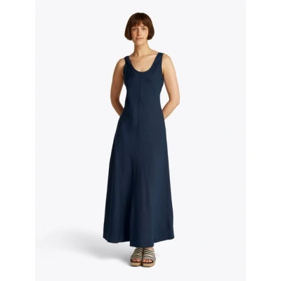 Abbildung von Tommy Hilfiger TANK MAXI Dress Maxikleid, Damen, Größe: 38, Dark night navy