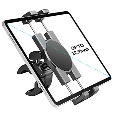 Abbildung von KDD Tablet Halter Laufband, iPad Halterung Heimtrainer Fahrrad Handyhalterung, 360 Drehbar Spinning, Lenker für Pro, Mini Air Samsung Galaxy Tab(4,7 13&quot;)