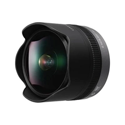 Abbildung von Panasonic H F008E LUMIX G Fisheye 8 mm F3.5 Objektiv (16 KB, klein und leicht, Bildwinkel 180) schwarz