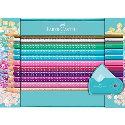 Abbildung von Faber Castell Buntstift Jumbo Bleistiftset Sparkle Geschenkset