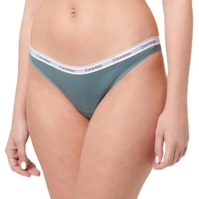Abbildung von Calvin Klein Underwear Modern LOGO Thong String, Damen, Größe: XL, Blue performance