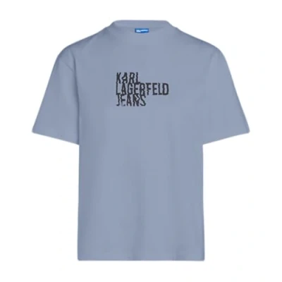 Abbildung von KARL LAGERFELD JEANS, Damen, Normales Kurzarm Logo T Shirt, Eventide, Medium