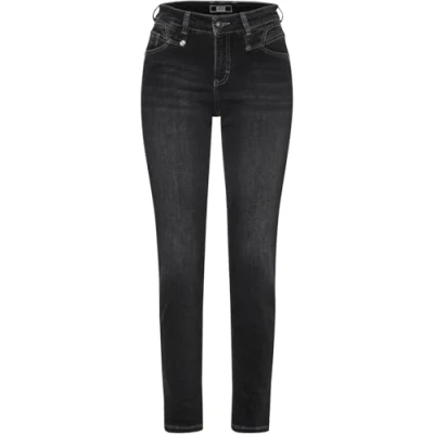 Abbildung von MAC Jeans RICH Slim Fit, Damen, Größe: W34x28, Anthra used (d962)