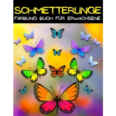 Abbildung von Schmetterling Färbung Buch für Erwachsene: Schöne Schmetterlinge Seiten. Mandala Malbuch Erwachsene mit erstaunlichen ... Entspannung Designs.