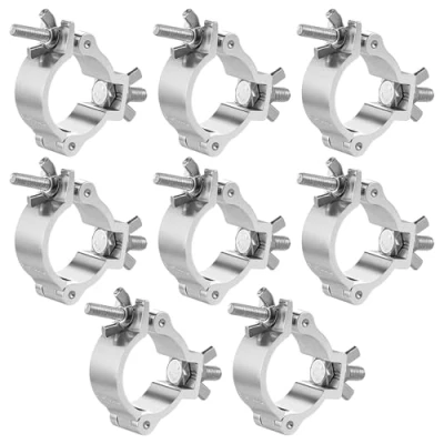Abbildung von 8 Stück Traversen Klammern, 28 35 Mm Bühnenbeleuchtungsklemme, Trussaufnehmer, Traverse Klemmen 80 Kg Ladekapazität Für Bühnenlichter Bewegliche Und Scheinwerfer, Silber