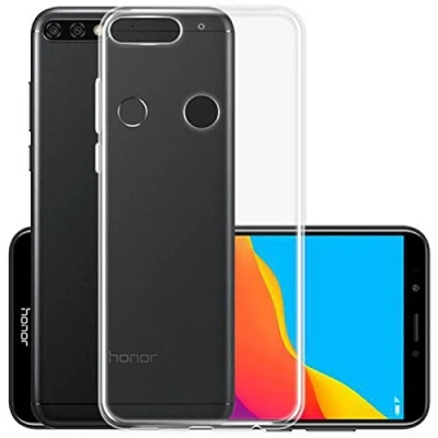Abbildung von CoverKingz Handyhülle für Honor 7C Silikonhülle Soft Case Bumper Durchsichtig Handy Hülle Slim Cover Transparent