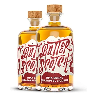 Abbildung von Butterscotch Oma Erna&#039;s Bratapfel Liqueur im Doppelpack (2 x 0.5l)