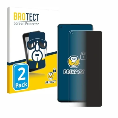 Abbildung von BROTECT (2 Stück Anti Spy Blickschutzfolie für OnePlus 9 Privacy Screen Protector [Displayschutz Folie, Sichtschutz, Blaulichtfilter]