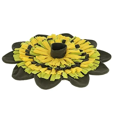 Abbildung von Kerbl Snuffelmatte Sonnenblume Gelb/Grün 60cm