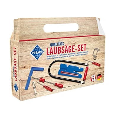 Abbildung von Pebaro Kinder Werkzeug Set Laubsägeset: Laubsägetischchen + Drillbohrer Feile Ahle, 101P