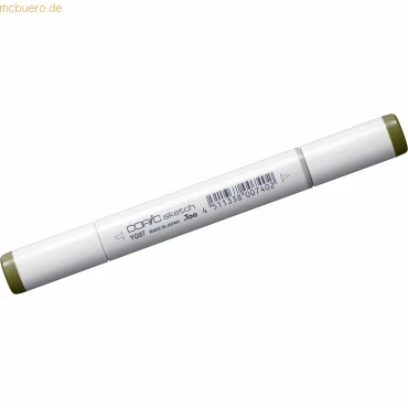 Abbildung von COPIC Sketch Marker Typ YG 97, Spanish Olive, professioneller Pinselmarker, mit einer Super Brush Spitze und Medium Broad