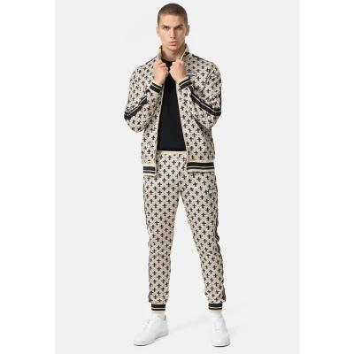 Abbildung von Lonsdale Training Passform Boswall Trainingsanzug, Herren, Größe: XXL, Sand black white