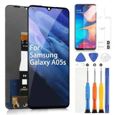 Abbildung von LCD Bildschirm für Samsung Galaxy A05s SM A057F A057M Display Touchscreen Montage Ersatz Glas Digitizer mit Reparatur Kit (6,7 Zoll, Schwarz)