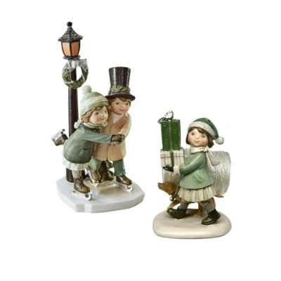 Abbildung von Mirabeau Weihnachtsfigur Deko Figur 2er Set Marquelline bunt