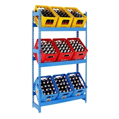 Abbildung von PROREGAL Getränkekistenregal Camel blau für 9 Kisten, HxBxT 180x100x30cm Getränkeregal, Kistenregal, Kastenregal, Getränkekistenständer
