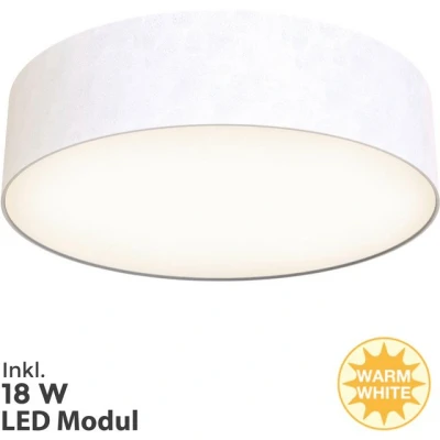 Abbildung von Briloner Leuchten LED Deckenleuchte Stoff Deckenleuchte, weiß, 1xLED Modul / 18W