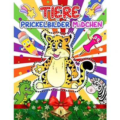 Abbildung von Tiere Prickelbilder Mädchen: 50+ Prickelset Mädchen Prickelnadel Set Kinder Zu Prickeln Und Ausmalen Für Ab 3 7 Bastelbuch Jahre ... Lerne Schneiden, Legen,