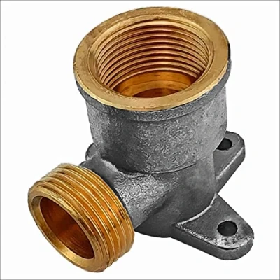 Abbildung von Qualitäts Messing Fitting Wandwinkel Außengewinde Eurokonus auf Innengewinde 1/2 Zoll bis 3/4 &gt;&gt;&gt; 3/4&quot; x