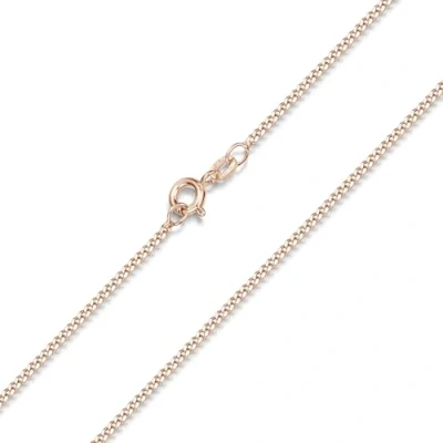 Abbildung von Materia Gliederkette Rosegold Panzerkette für Damen 1,7mm breit K13, Sterlingsilber, rosevergoldet