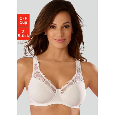 Abbildung von petite fleur Minimizer BH, mit Bügel aus weicher Baumwollqualität und Spitze