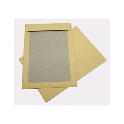 Abbildung von Netuno 100x braune Papprückwandtasche DIN B4 250 x 353 mm 400g Versandtasche mit Papprücken haftklebend ohne Fenster großer Briefumschlag Papprückwand aus Graupappe