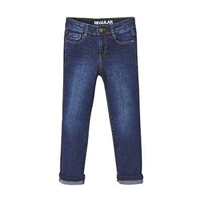Abbildung von VERTBAUDET Jungen Straight Fit Jeans,waterless, Hüftweite Regular Oeko Tex® Blue Stone 158/164