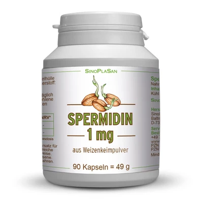 Abbildung von Spermidin 1 mg Kapseln