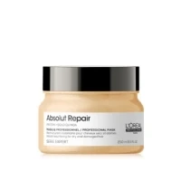 Abbildung von L&#039;Oréal Professionnel Maske, Mit Protein und Gold Quinoa für mitteldickes trockenes strapaziertes Haar, Serie Expert Absolut Repair, 250 ml