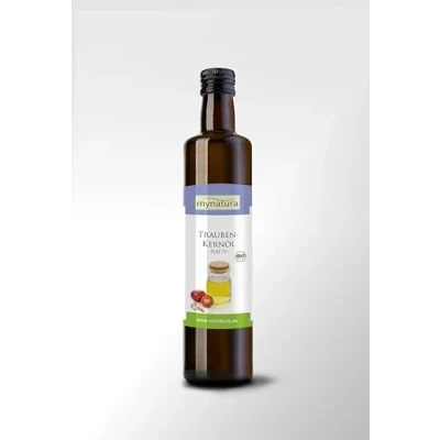 Abbildung von Mynatura Bio Traubenkernöl (2x 250ml) I Traubenkerne Kaltgepresst Essentielle Fettsäuren Omega 3 Speiseöl Pflegeöl Vegan Rohkost DE ÖKO 044 (2 x