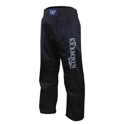 Abbildung von BAY Sports Sporthose Stick Kickboxhose Hose Short Kickboxen Kampfsport schwarz uni (1 tlg) Kampfsporthose Kinder und Erwachsene